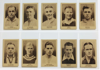 Cigarette cards, United Services Manufacturing Co. Ltd, Popular Footballers 1936, a set of 50