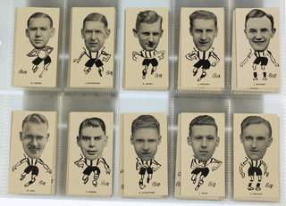 Cigarette cards, John Sinclair Ltd, Well Known Footballers North Eastern Counties 1938, a set of 50 together with Ardath Tobacco Co. Ltd. Football Clubs 1937, a set of 11 and John Sinclair Ltd., Well Known Footballers Scottish 1938, a set of 50