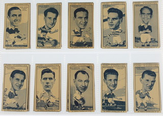 Cigarette cards, Carreras Ltd, post 1944, turf slide issues, Famous Footballers 1951, a set of 50