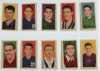 Trade Cards, Barratt & Co Ltd., Famous Footballers, series A9, 1961, a set of 50