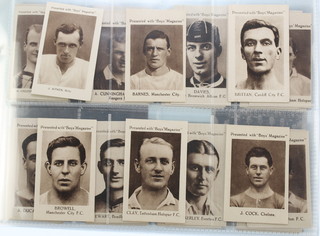 Trade cards, Boys Magazine, Footballers, a quantity of others