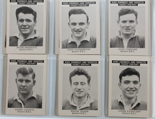 Trade cards, News Chronicle, Football Players Salford RFC 1955, a set of 13 large, Football Players Stockport County FC 1955, a set of 17 large, Football Players Sunderland FC, a set of large 13, Football Players Swinton RFC 1955, a set of 13 large, Football Players Workington AFC 1955, a set of 11 large 