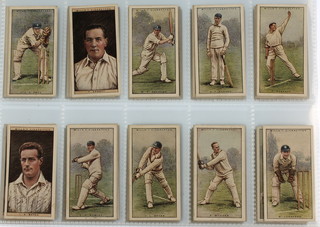 Cigarette cards, W D & H O Wills, Cricketers, second series 1929, a set of 50, John Player & Sons, Cricketers June 1930, a set of 50, Carreras Ltd. Cricketers May 1934, "a series of cricketers" a set of 30 