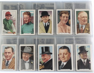 Cigarette cards, Gallaher Ltd., Sporting Personalities 1936, a set of 48, Ardath Tobacco Co. Ltd., post 1920 photographic issues, photo cards 111, Ogdens Ltd, Champions of 1936, a set of 50 and W D & H O Wills, British Sporting Personalities 1937, a set of 48 medium