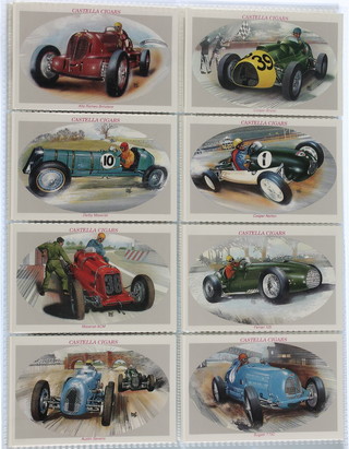 Cigarette cards, John Player & Sons, History of Motor Racing 1986, a set of 30, W D & H O Wills, History of Motor Racing 1987, a set of 30, Britains Motoring History 1991, a set of 30 and Donington Collection Racing Cars 1993, a set of 30 large