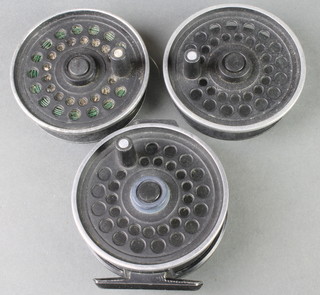 An Abu Diplomat 178 fly fishing reel and 2 spare spools