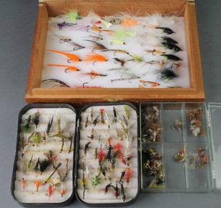 A Richard Wheatley fly box and 2 other boxed flies for salmon and trout 