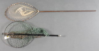 2 vintage folding trout landing nets and a folding Guy style net etc 