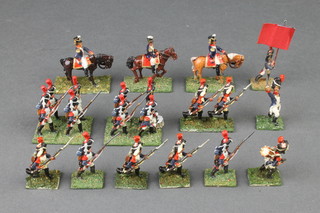 A collection of 20 lead Napoleonic figures - French Grenadier Imperial Guards 