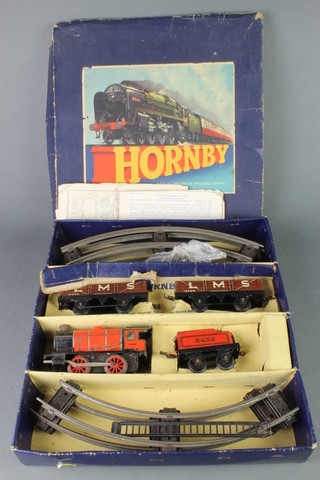 A Hornby clockwork train set 