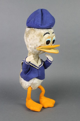 A felt figure of Donald Duck 15"
