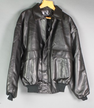 A gentleman's black leather jacket, as new