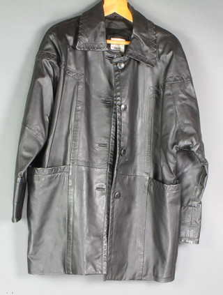 Avanit, a gentleman's black leather jacket 