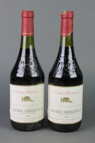 2 bottles of 1994 Comet De Peyrevive Crozes Hermitage 