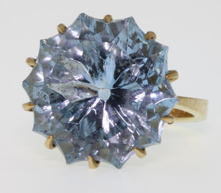 A 9ct gold gem set dress ring size J 1/2
