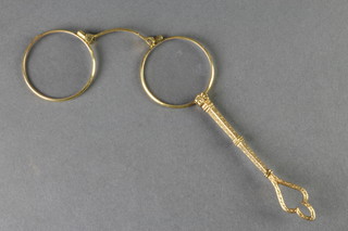A pair of Victorian gilt pince nez
