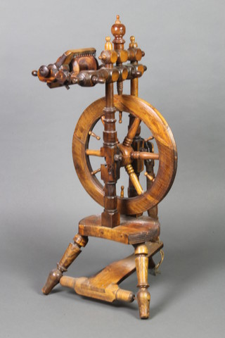 An elm spinning wheel 