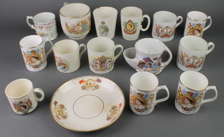 A collection of Victorian and later commemorative china 