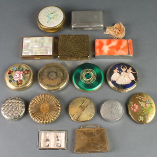 A collection of various compacts 