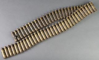 A belt of 16 Norma 7.62 bullets 