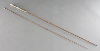 A Millward Hexacam 9' split cane trout fishing rod 