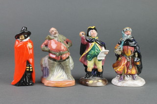 4 Royal Doulton figures - Good King Wenceslas HN3262 4", Guy Fawkes HN3271 4", Falstaff HN3236 4" and Town Cryer HN3216 4" 