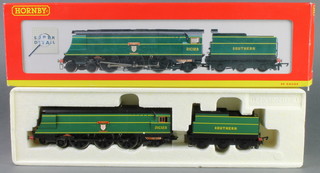 A Hornby OO gauge model of R2219 SR4-6-2 West Country Class 21 C123 Blackmoor Vale, boxed