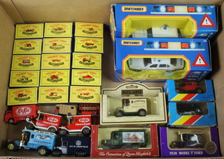 15 Matchbox Am Moko Lesney models nos. 1,4,5,6,7,9,11a,12,13,17a,18a,19,26,32 and 52, all boxed together with a collection of Matchbox models 