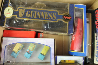 A Corgi model of a Volvo Container, 2 Corgi Past and Present Guinness lorries no.5964 and other lorries 