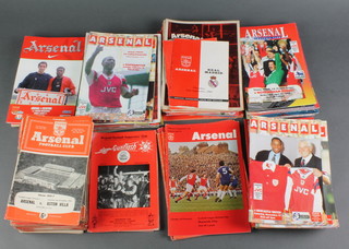 A collection of football programmes relating to Arsenal 1950's - 1980's 