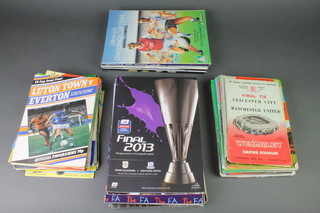 A box of various 1960's and later FA Cup final programmes and other major match programmes
