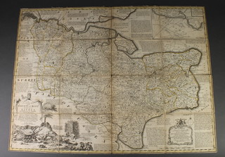 Emanuel Bowen, a map of the county of Kent 21" x 28" 