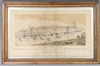 A 19th Century print, "Old Shaw's Brow in 1852" 12 1/2" x 21" 