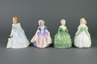 4 Royal Doulton figures - Andrea HN3058 5", Penny HN2338 5", Bill HN2340 4 1/2" and Dinky Do HN1678 4 1/2" 