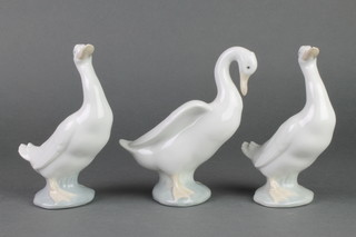 3 Nao figures of geese 4" 