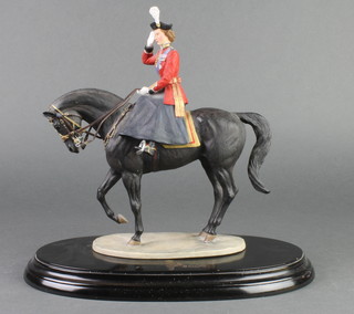 A Country Artists figure - Trooping The Colour 1098/5900 on a wooden socle 10" 
