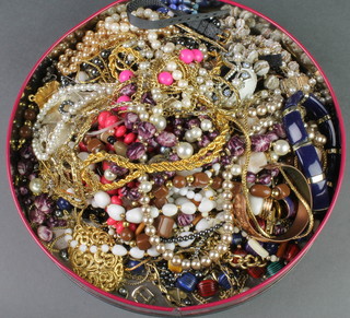 A large quantity of costume jewellery