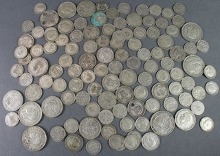 A quantity of pre-1947 coins, 480 grams