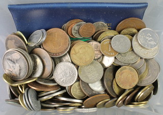 A cased 1970 coinage of Great Britain set, minor UK and foreign coins 