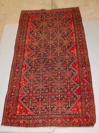 A Persian Malayer carpet 111" x 59" 