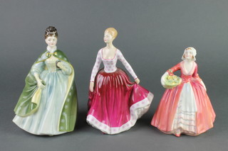 3 Royal Doulton figures - Fiona HN2694 7 1/2", Janet HN1537 6 1/2" and Premier HN2343 7 1/2" 