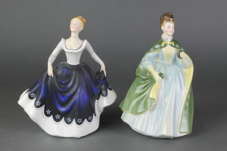 2 Royal Doulton figures - Premier HN2243 8" and Lisa HN2310 7" 