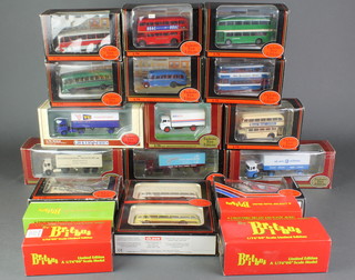 16 Exclusive first edition model vehicles together with 4 Britbus model buses 