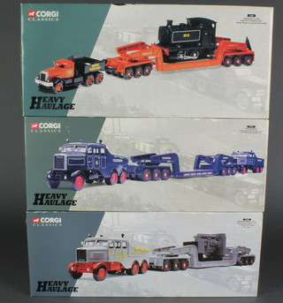 3 Corgi Classic heavy haulage vehicles 17602 Sunter Bros. Ltd, 17701 Pickfords, 31007 an Annis & Co Ltd 