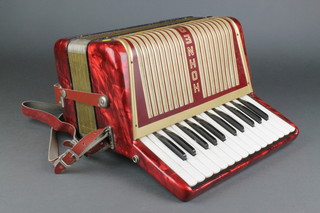 A Hohner Studen 11N accordion with 12 buttons