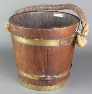A coopered bucket 12" 