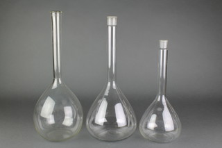 2, 1 litre Volumetric flasks and a 1/2 litre ditto 
