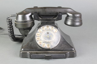 A black Bakelite dial telephone FWR/2