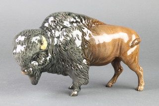 A Beswick figure of a standing Bison 9 1/2" 