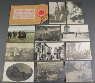 11 various First World War black and white postcards 